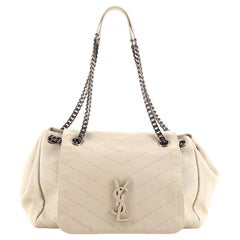 Saint Laurent Nolita Satchel Matelasse Chevron Leather Medium
