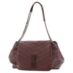 Saint Laurent Nolita Satchel Matelasse Chevron Leather Medium