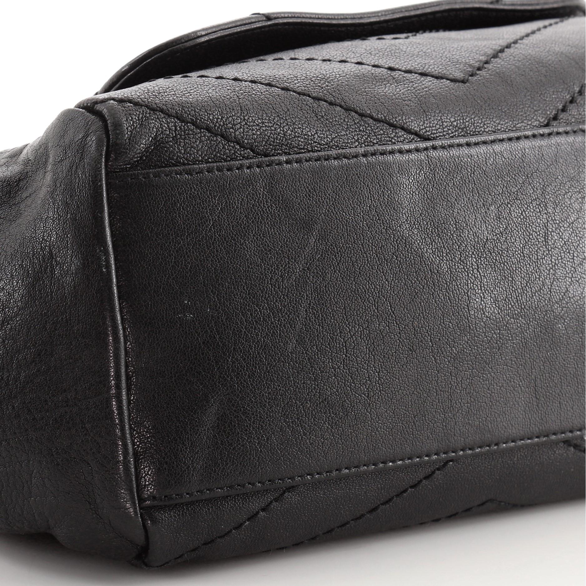 Saint Laurent Nolita Satchel Matelasse Chevron Leather Small In Good Condition In NY, NY