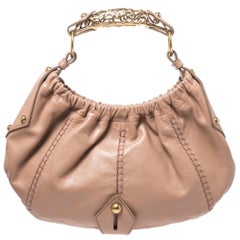 Saint Laurent Nude Beige Leather Vincennes Mombasa Hobo