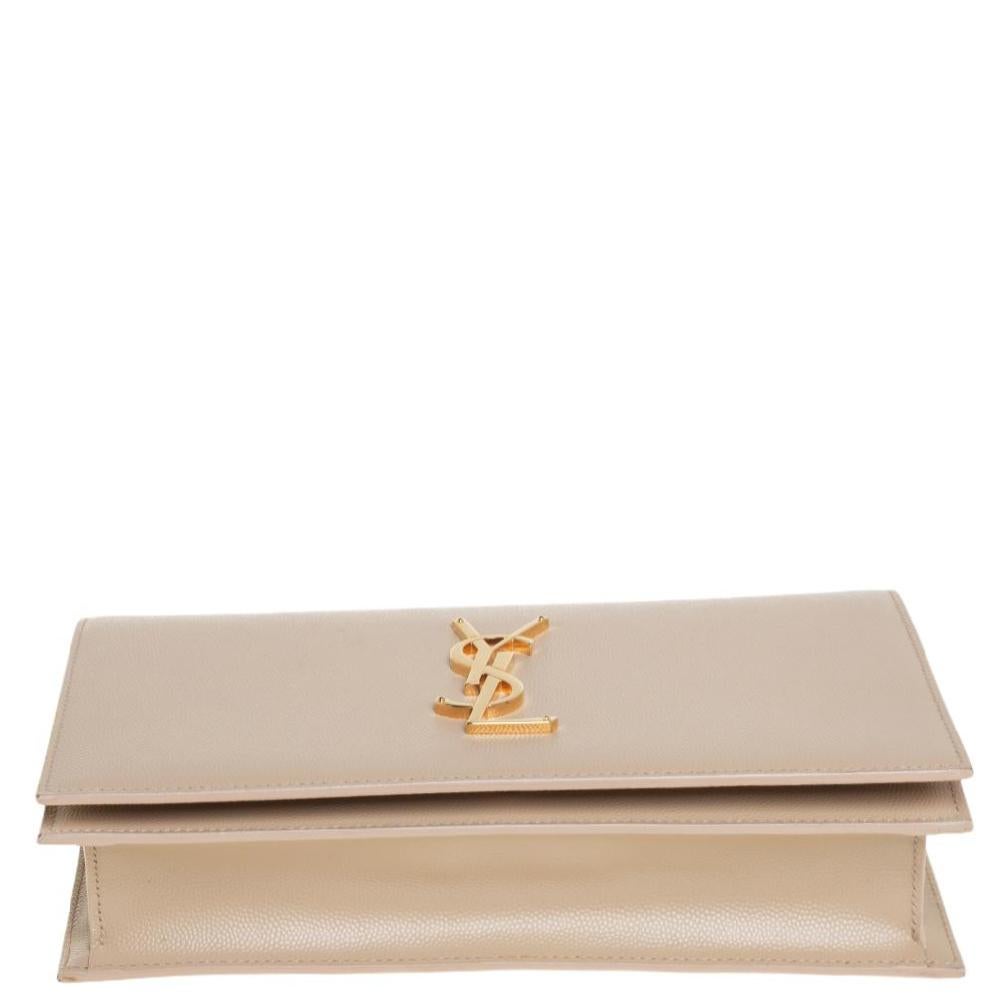 Ysl kate clutch beige shop