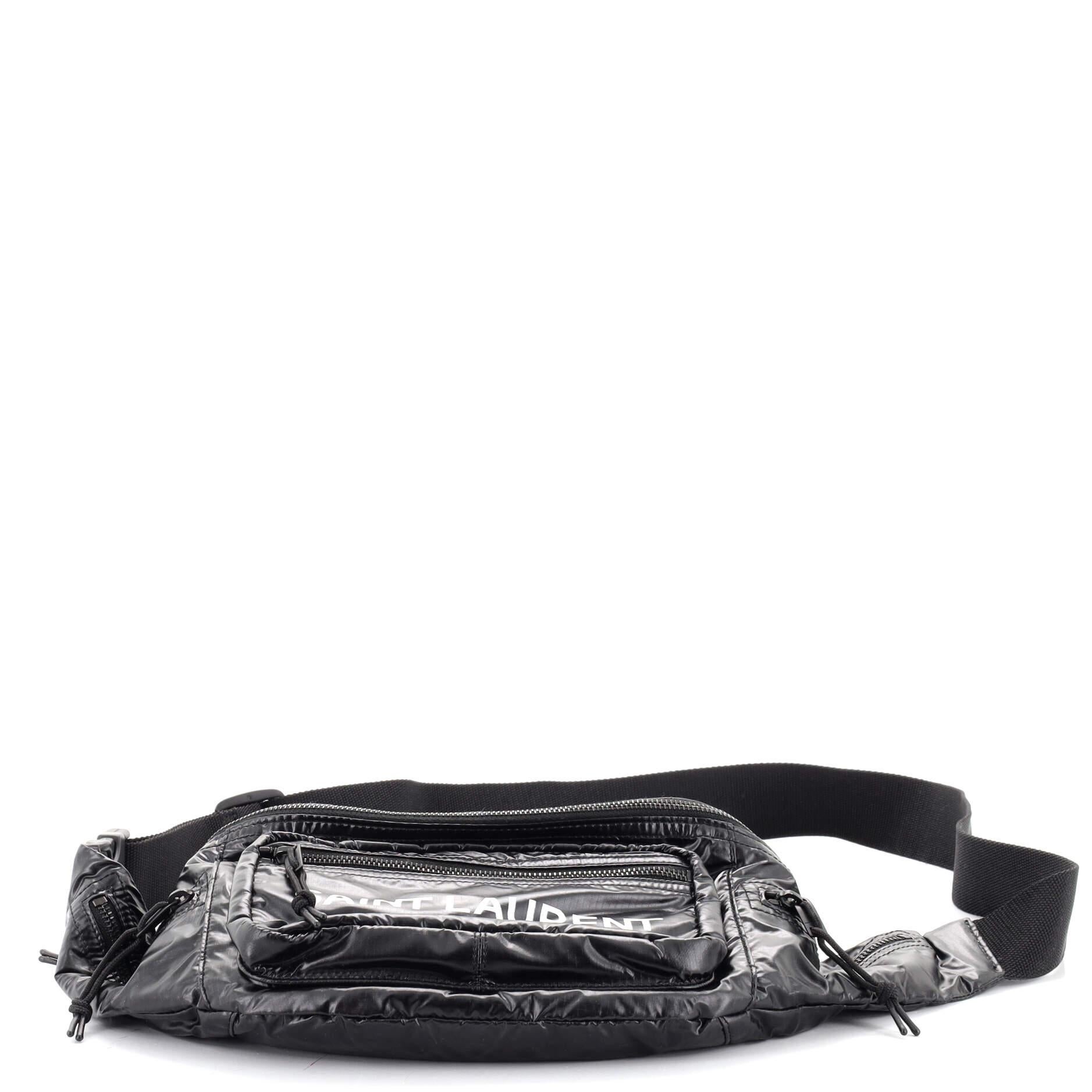 Black Saint Laurent Nuxx Waist Bag Nylon