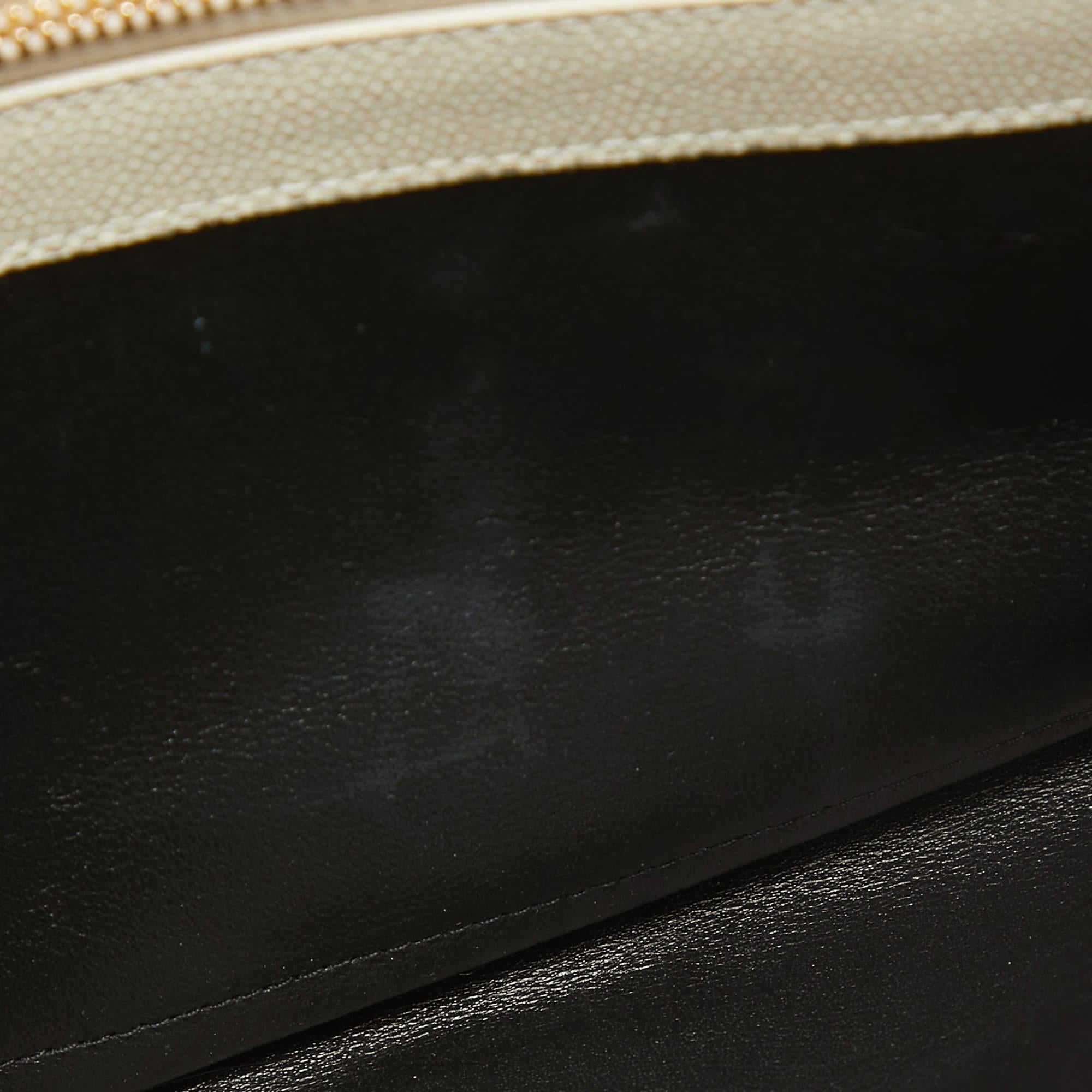 Saint Laurent Off White Mix Matelasse Leather Medium Envelope Chain Bag 5