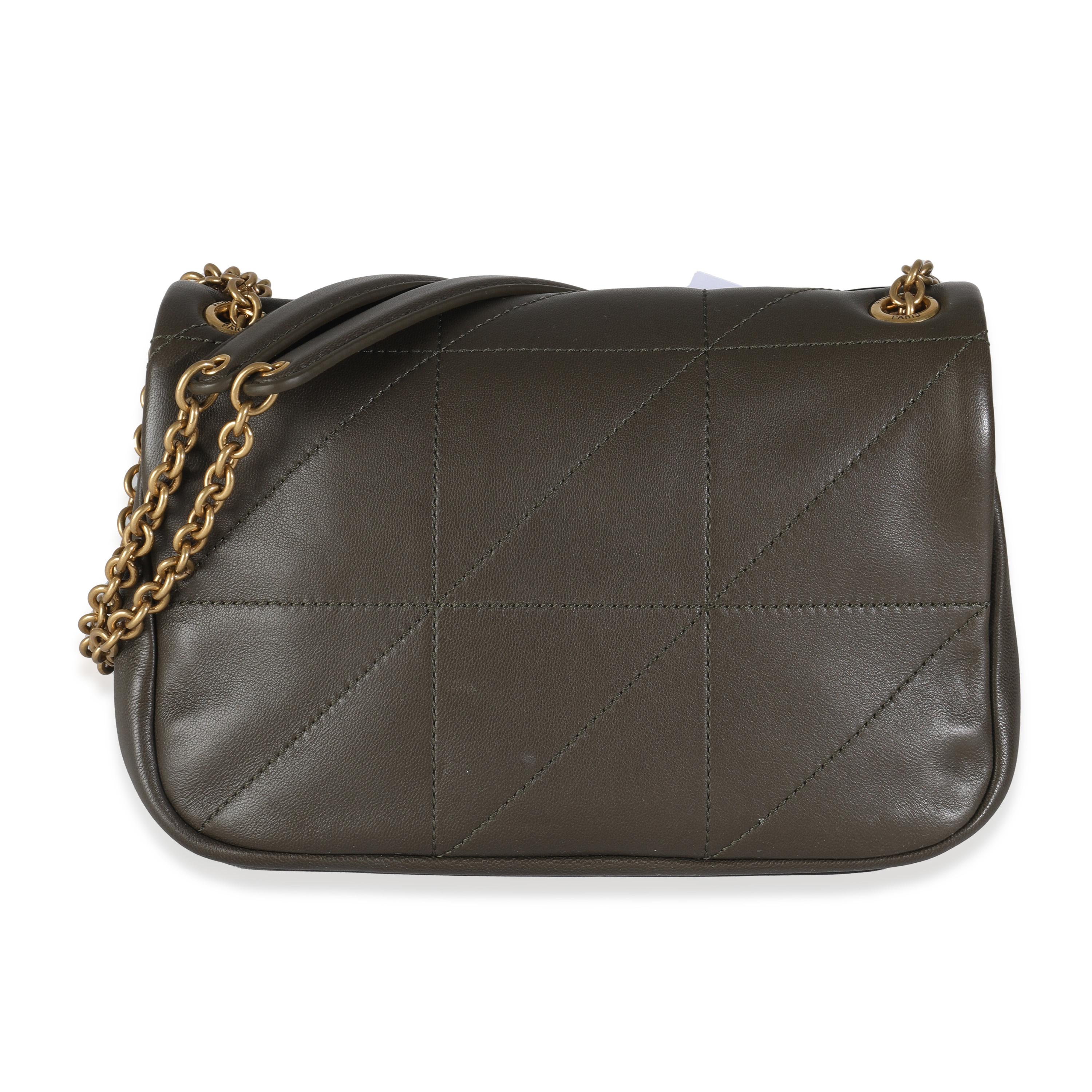 Listing Title: Saint Laurent Olive Lambskin Matelasse Monogram Mini Jamie 4.3
SKU: 144697
MSRP: 2500.00 USD
Condition: Pre-owned 
Handbag Condition: Pristine
Condition Comments: Item has no indication of wear.  Final sale.
Brand: Saint