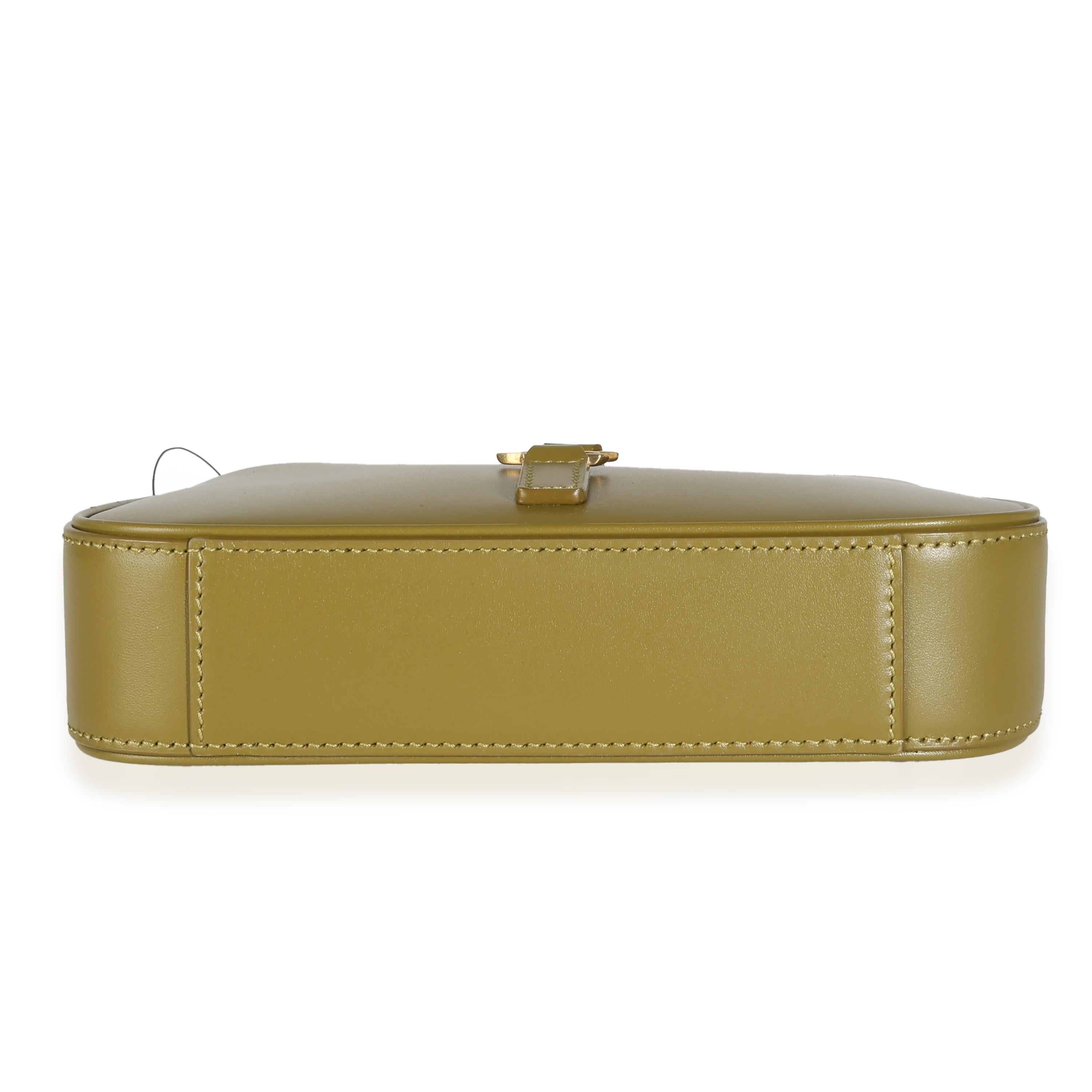 Women's or Men's Saint Laurent Olive Smooth Calfskin Mini Le 5 À 7 Hobo For Sale