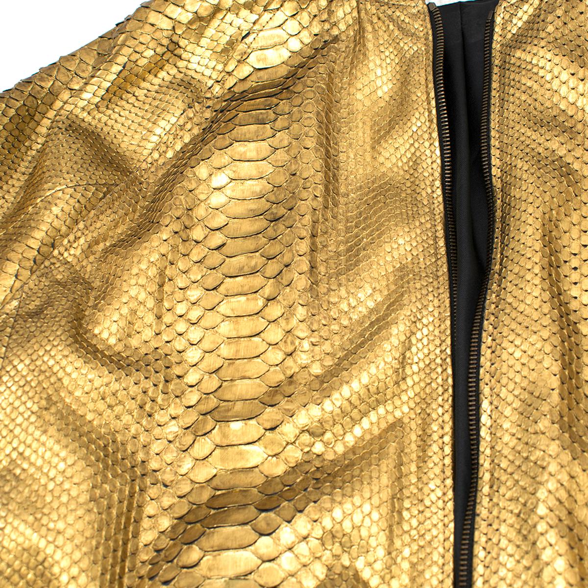 Saint Laurent one of a kind Gold Bomber Jacket - Unisex  In Excellent Condition In London, GB