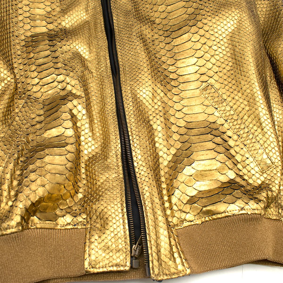 Saint Laurent one of a kind Gold Bomber Jacket - Unisex  1