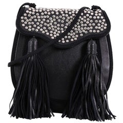 Saint Laurent Opium 2 Shoulder Bag Studded Leather Small