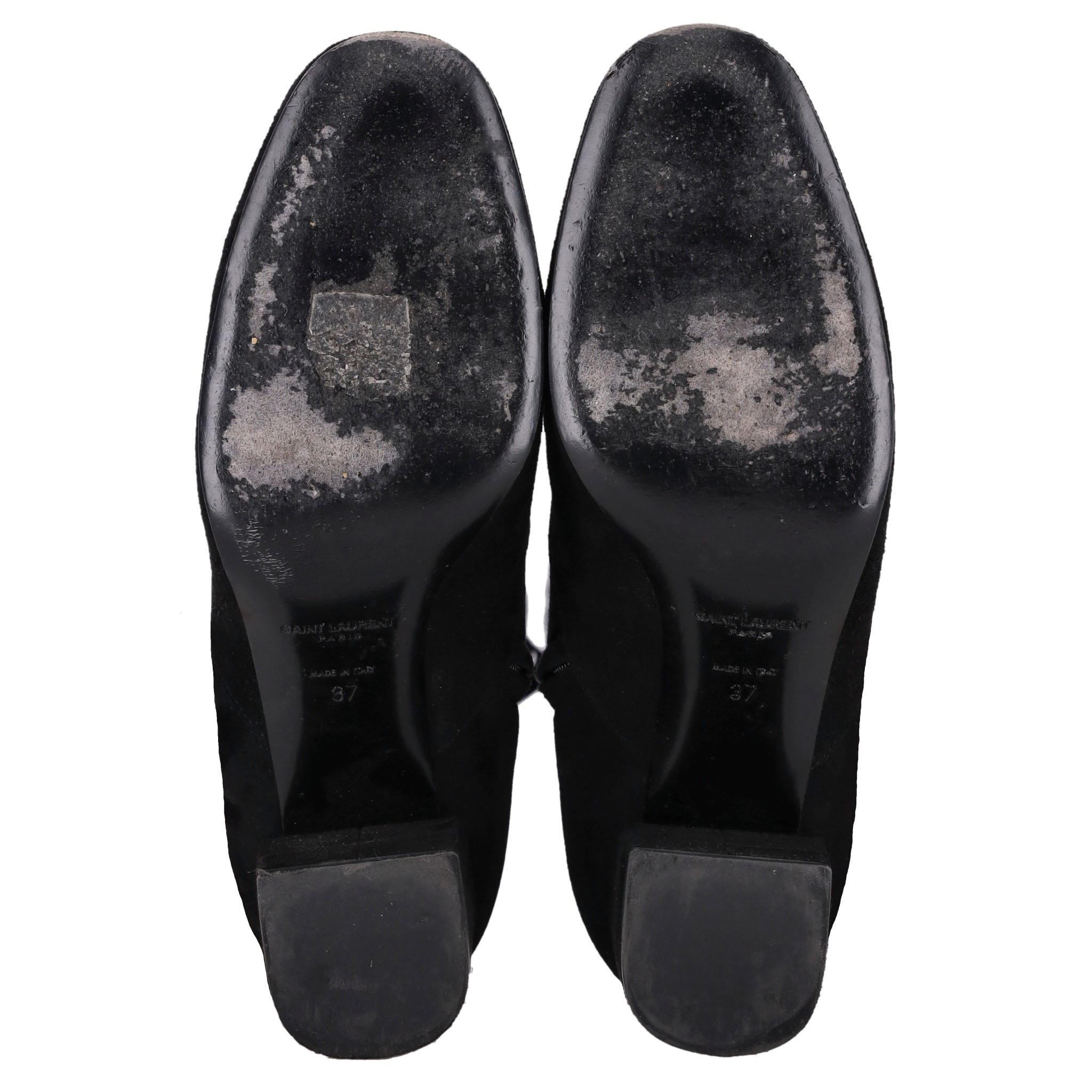 Saint Laurent Over-The-Knee Suede Boots 1