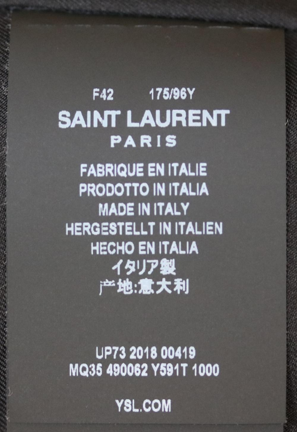 Black Saint Laurent Oversized Double-Breasted Faux-Shearling Coat 