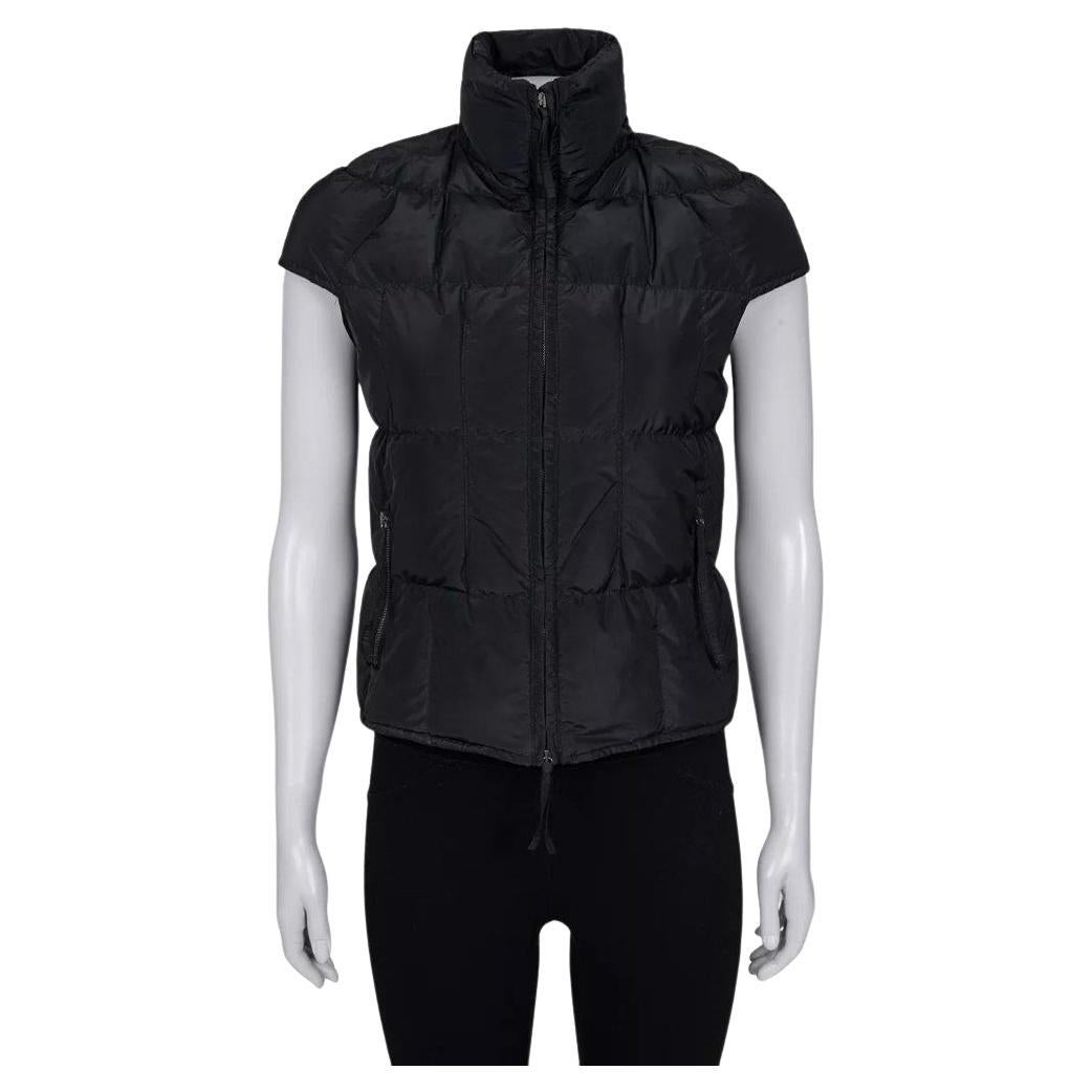 Saint Laurent Padded High-Neck Vest — Size FR36 / S