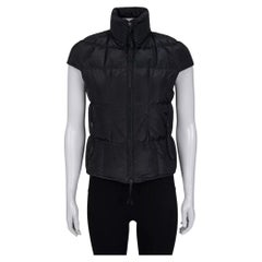 Saint Laurent Padded High-Neck Vest — Size FR36 / S