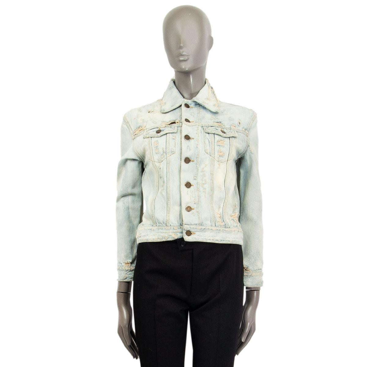 cotton distressed jacket womens