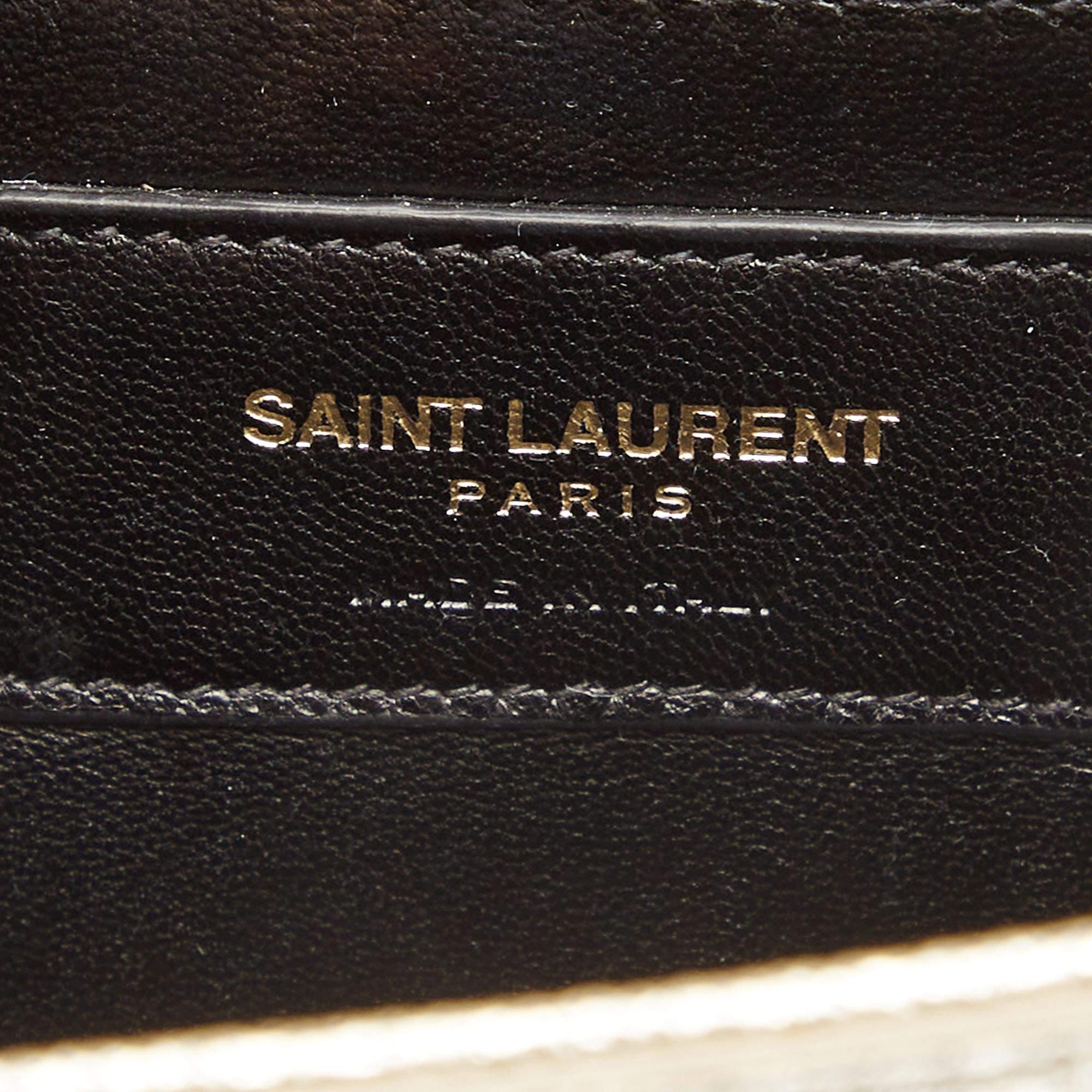 Saint Laurent Pale Gold Leather Small Monogram Kate Shoulder Bag 6