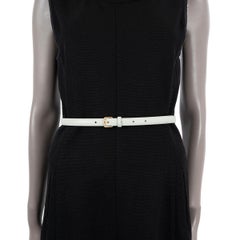 SAINT LAURENT pale mint leather SKINNY WAIST Belt 75