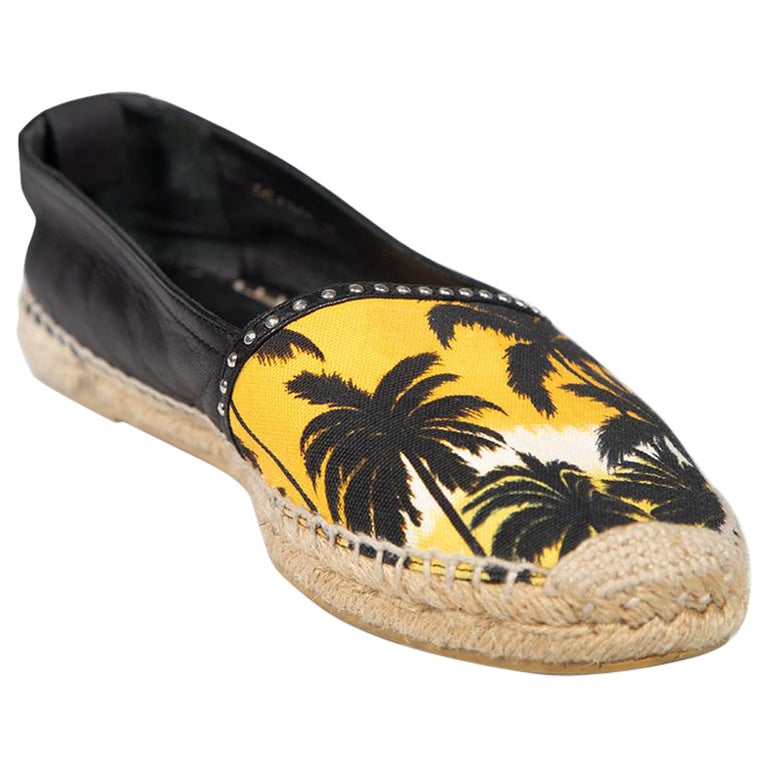 Saint Laurent Palm Tree Print Espadrilles Size IT 40 For  display picture 3