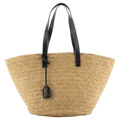 Saint Laurent Panier Basket Shopper Raffia Medium