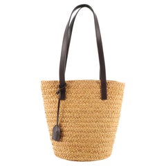 Saint Laurent Panier Basket Shopper Raffia Small