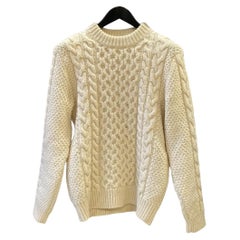 Used Saint Laurent Paris 2016 Cable Knit Wool Sweater