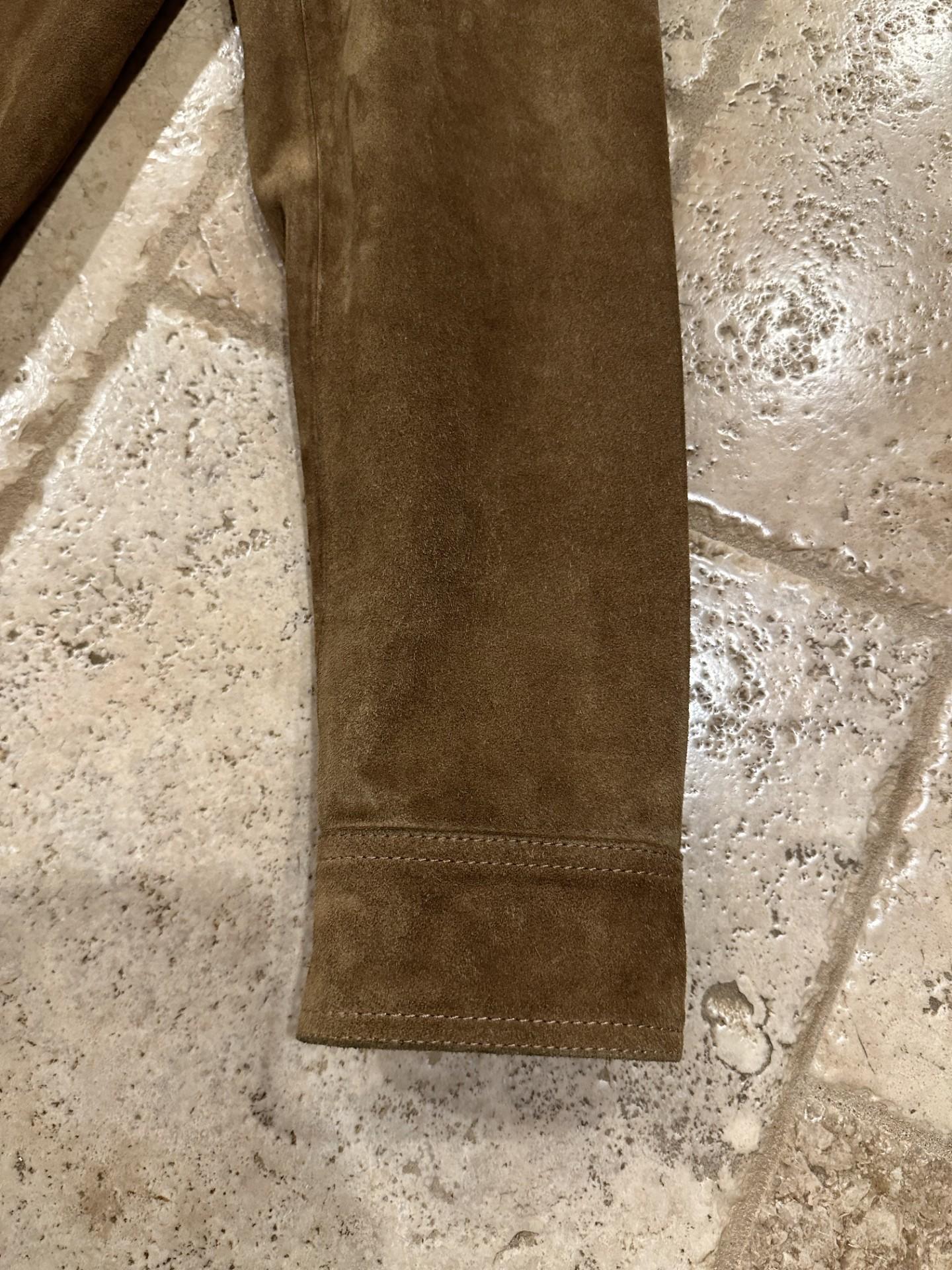 Saint Laurent Paris 2019 Brown Suede Leather Jacket For Sale 6