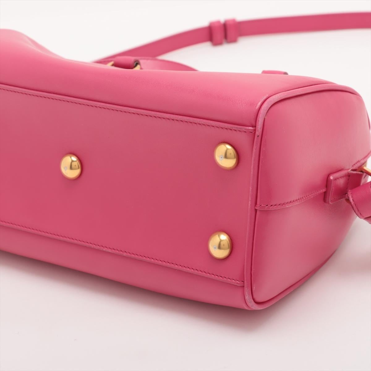 Saint Laurent Paris - Sac à main rose bigarré en cuir souple pour bébé Bon état à Humacao, PR