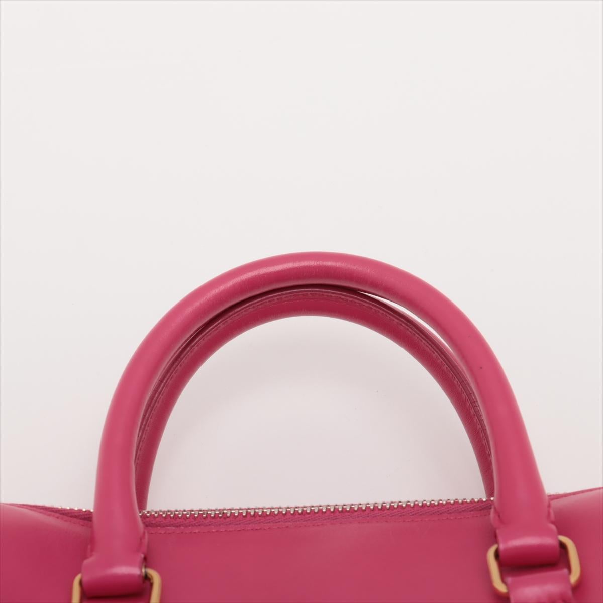 Saint Laurent Paris - Sac à main rose bigarré en cuir souple pour bébé 2