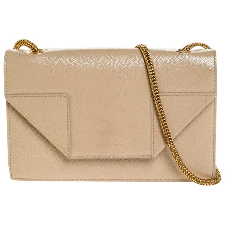 Saint Laurent Paris Beige Leather Betty Crossbody Bag For Sale at 1stDibs