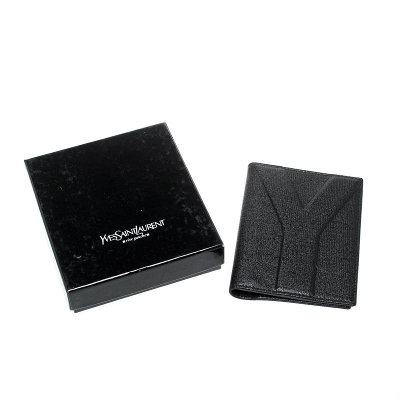 Saint Laurent Paris Black Leather Bifold Wallet 7