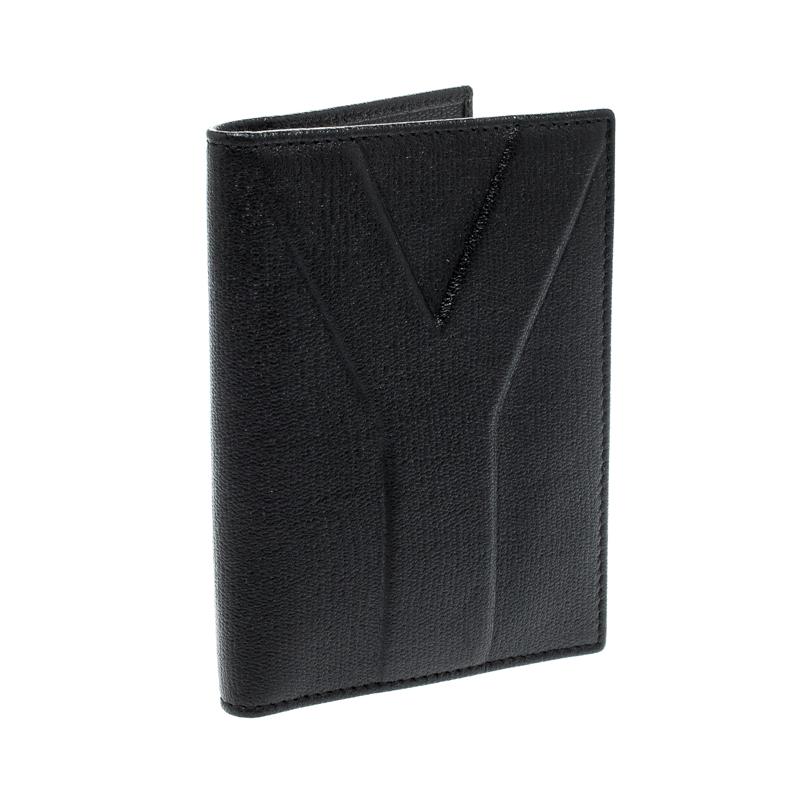 Saint Laurent Paris Black Leather Bifold Wallet In New Condition In Dubai, Al Qouz 2