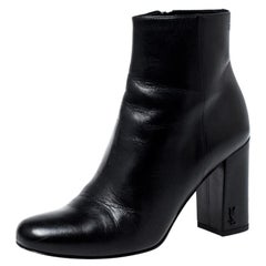 Saint Laurent Paris Bottes Lou en cuir noir Taille 35