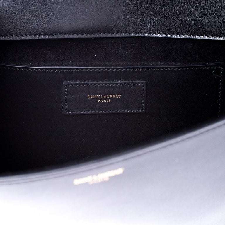 Saint Laurent Paris Black Leather Studded Betty Shoulder Bag For Sale ...
