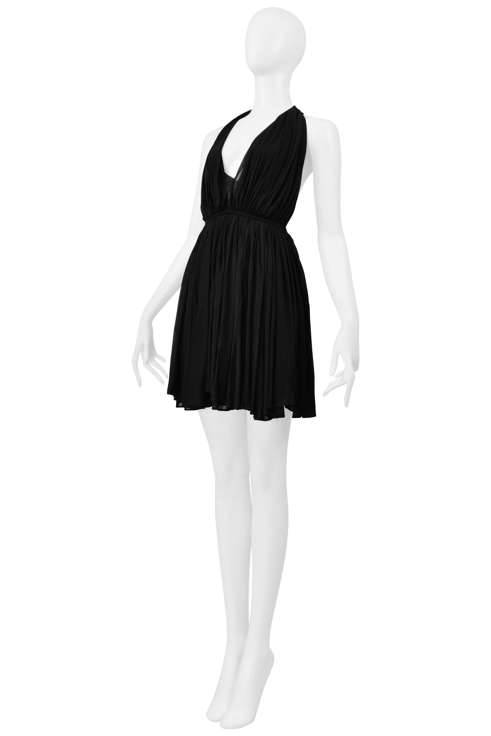 Saint Laurent Paris Schwarzes Mini-Göttin-Kleid 2020 im Zustand „Hervorragend“ im Angebot in Los Angeles, CA