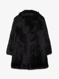 Saint Laurent Paris  Black Mohair and Wool Coat