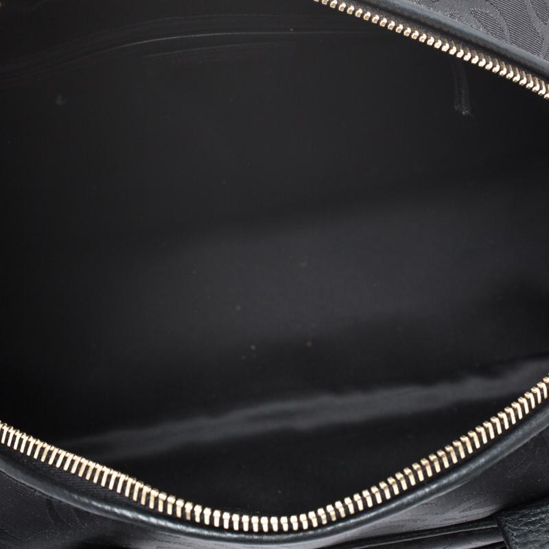 Saint Laurent Paris Black Nylon and Leather Duffle Bag 5