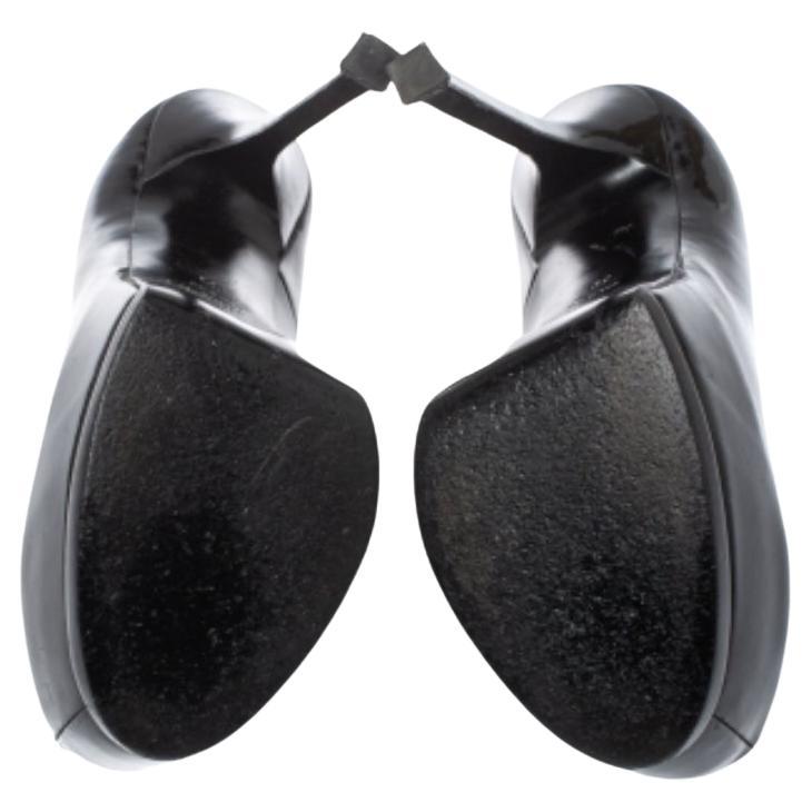Saint Laurent Paris Bombas Tribtoo de charol negro talla 39 en venta 2