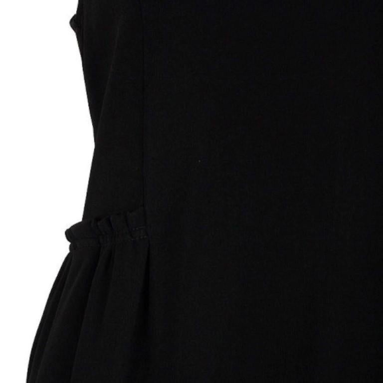 Women's Saint Laurent Paris Black Pleated Evening Dress M
