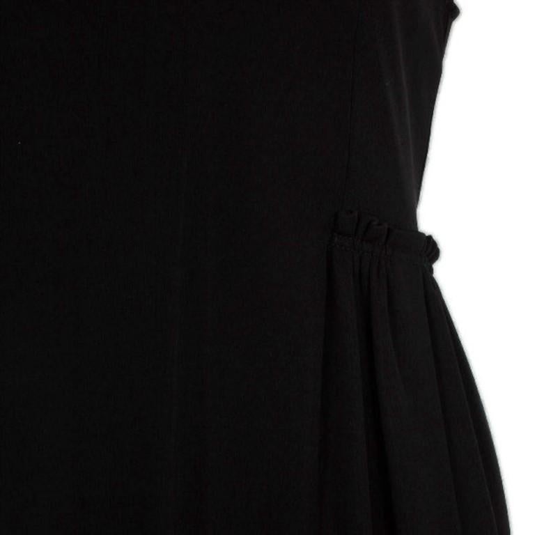Saint Laurent Paris Black Pleated Evening Dress M 1
