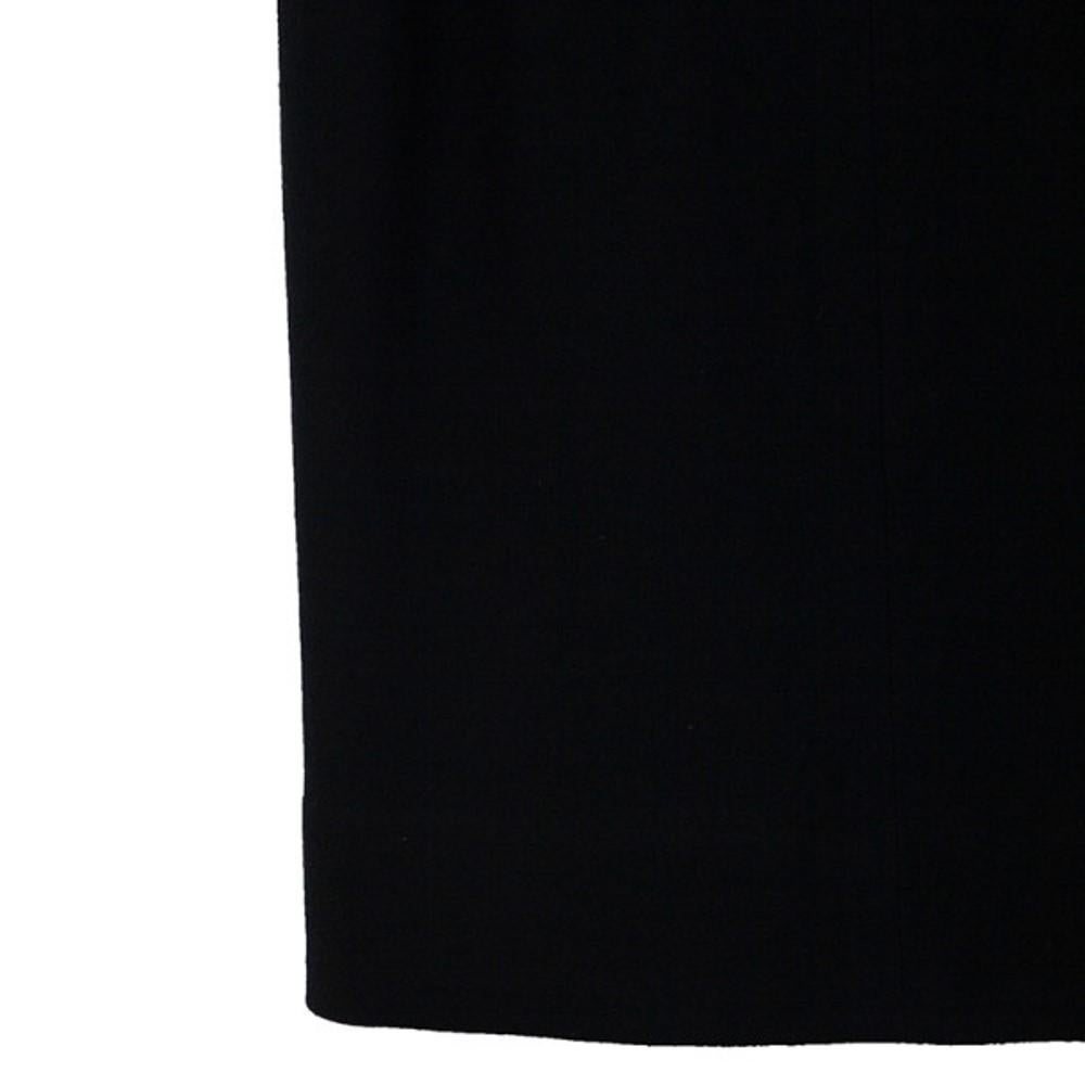 Saint Laurent Paris Black Stretch Long Sleeve Dress M 6