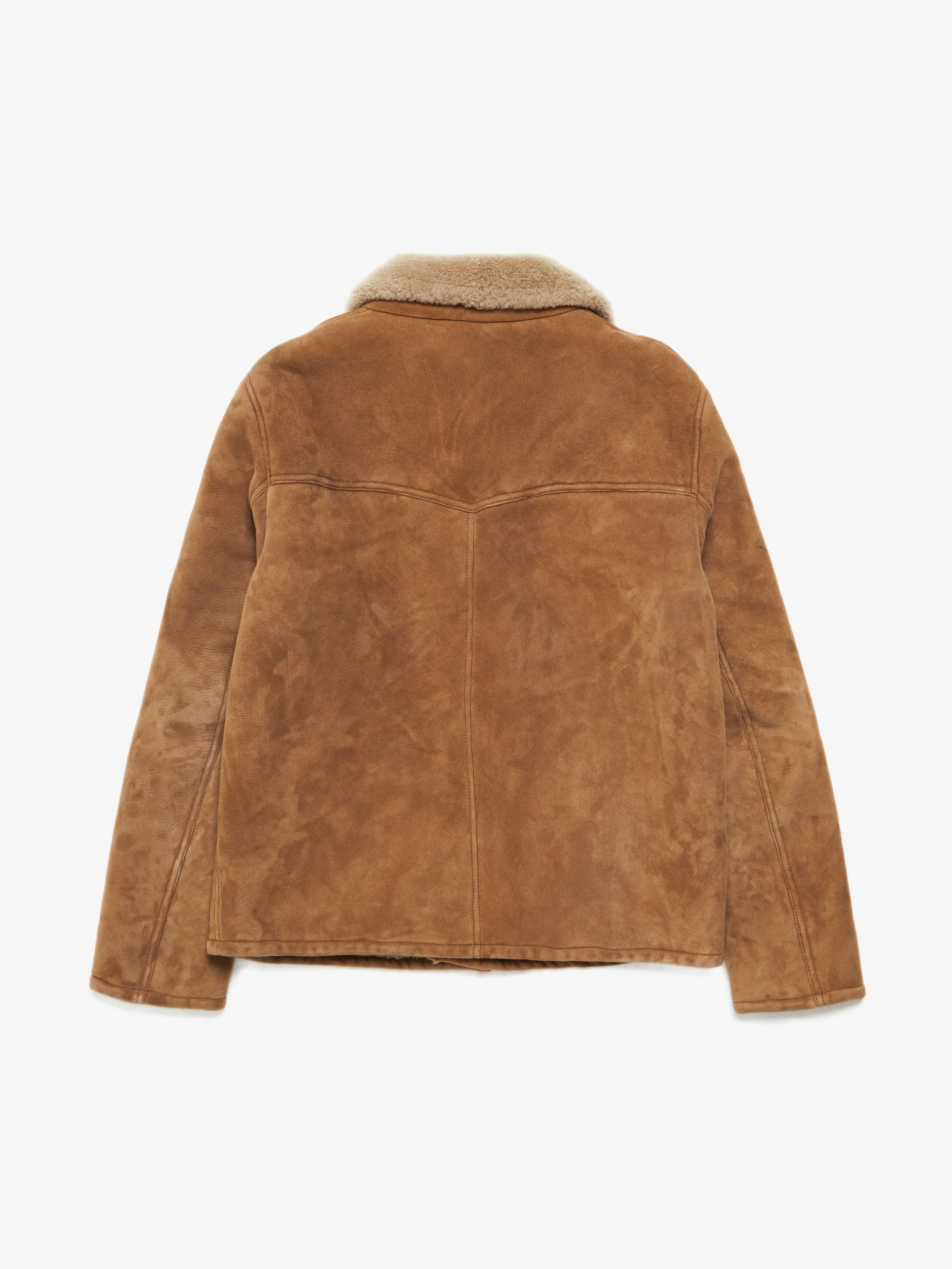 Saint Laurent Paris  Buttons Sheepskin Coat
Size marked: 54
Condition: Gently used
Material: 100% Leather / 100% Shearling
Measurements: Shoulder to shoulder (cm) 44/ pit to pit (cm) 50/ Length (cm) 63/ sleeve (cm) 66/ 
(112015)