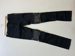 Saint Laurent Paris by Hedi Slimane FW2014 D04 multi zip biker denim