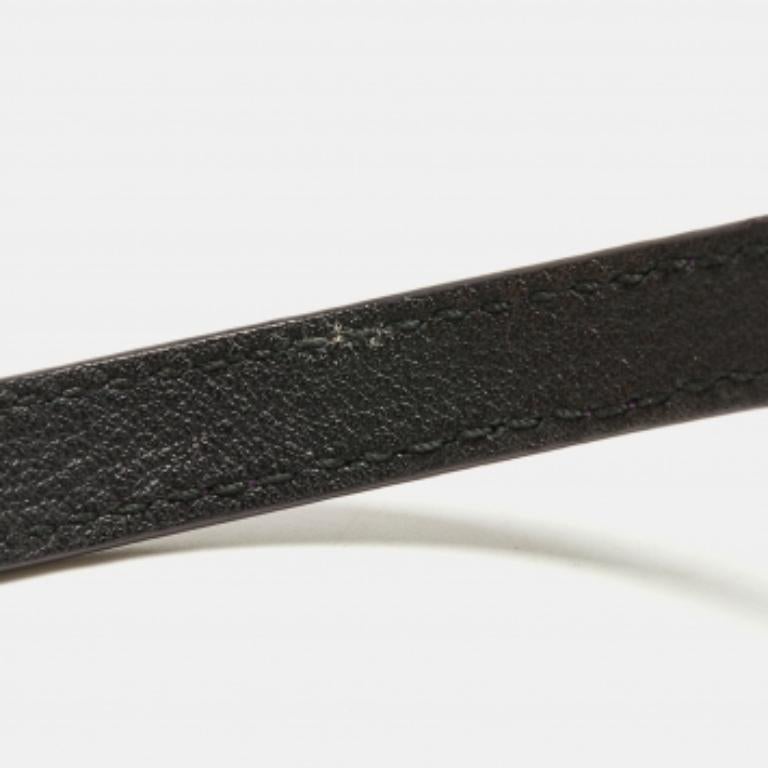 Donna Bracciale Saint Laurent Paris in pelle color oro in vendita