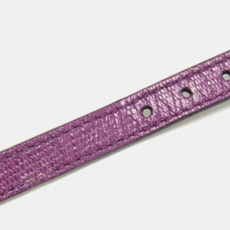 Bracciale Saint Laurent Paris in pelle color oro in vendita 2