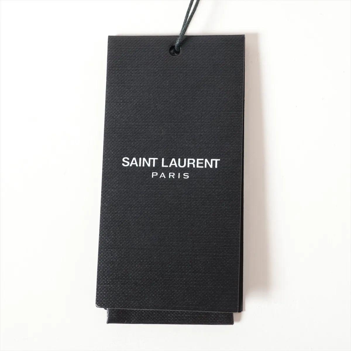 Saint Laurent Paris Top de lentejuelas con cuello en V profundo Negro en venta 6
