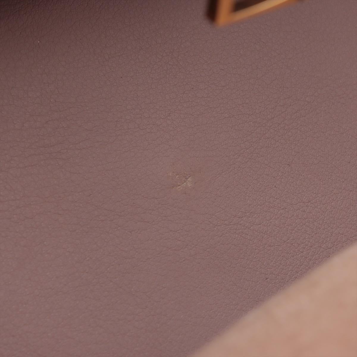 Saint Laurent Paris Downtown Cabas Suede and Leather Two-Way Handbag Pink 7