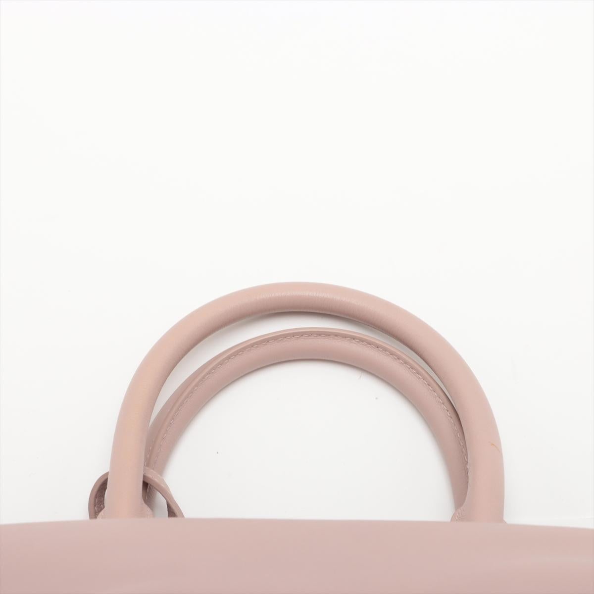 Saint Laurent Paris Downtown Cabas Suede and Leather Two-Way Handbag Pink 2