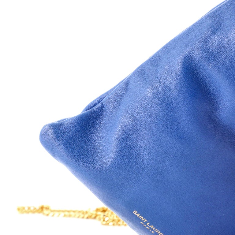 Saint Laurent Paris Drawstring Crossbody Pouch Leather For Sale at 1stDibs