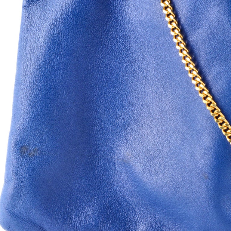 Saint Laurent Paris Drawstring Crossbody Pouch Leather For Sale at 1stDibs