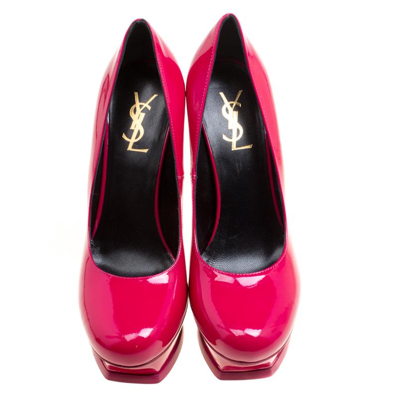 fuschia pumps