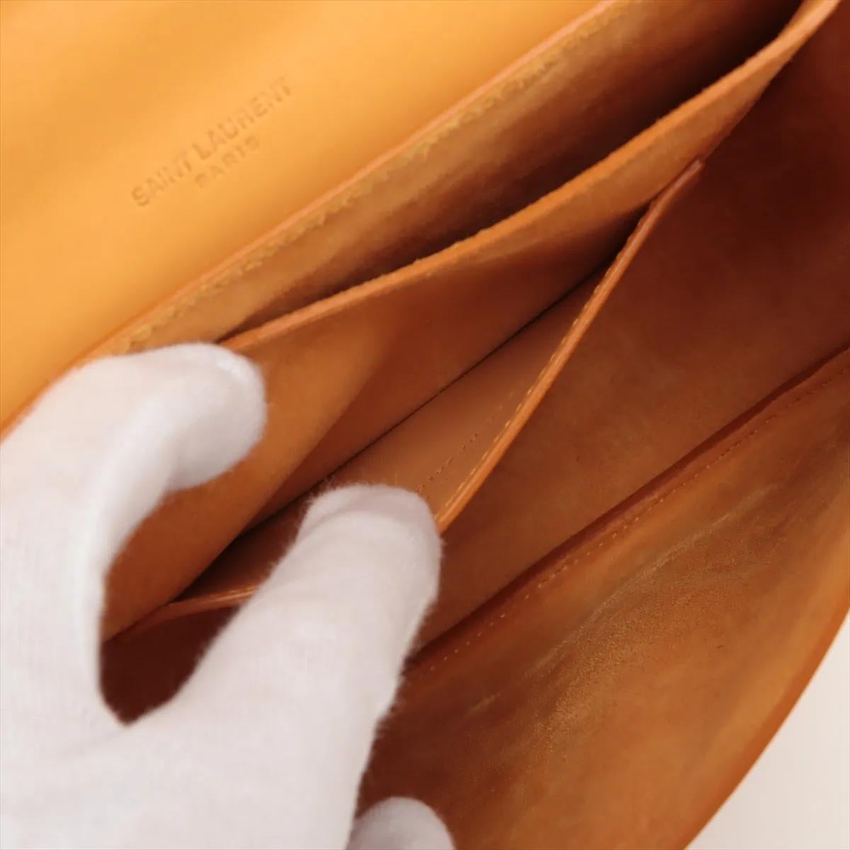 *Saint Laurent Paris - Borsa a tracolla in pelle Kaia - Giallo in vendita 5