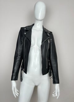 Saint Laurent Paris leather biker jacket